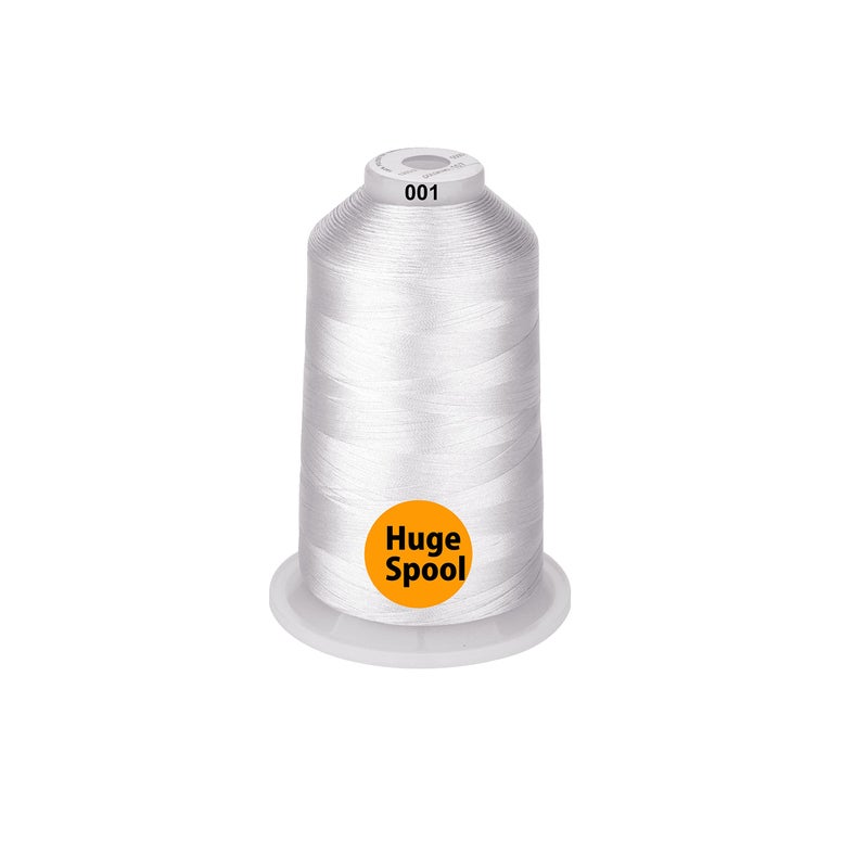 Simthread - 33 Selections - Various Assorted Color Packs of Polyester Gray Embroidery Machine Thread Huge Spool 5500Y for All Purpose Sewing Embroidery Machines - Essential Color 3 - Image 4